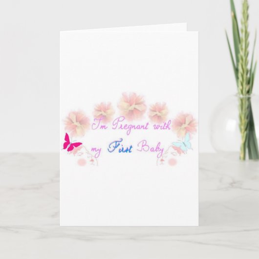 第一妊娠 案内状 (正面)