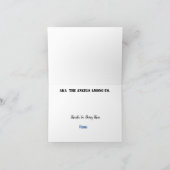 第一応答者のサンキューカード カード (内部)