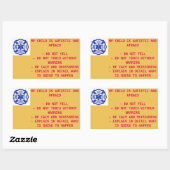 第一応答者のステッカー – 自閉症の子供 長方形シール (シート)