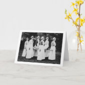 第一次世界大戦が負傷運者をナース カード (黄色い花)