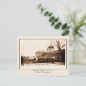 第一次世界大戦におけるフランスへの英国軍馬の上陸 ポストカード (スタンド正面)