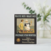 第一次世界大戦のポスター無駄ではない、望まない。 ポストカード (スタンド正面)