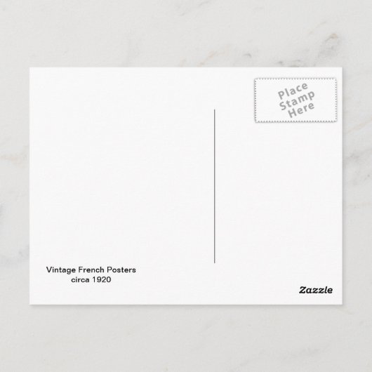 第一次世界大戦のヴィンテージ軍服 ポストカード (裏面)