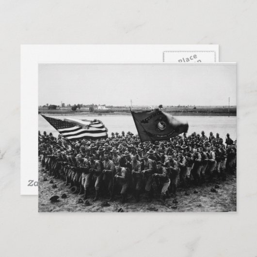第一次世界大戦の海兵隊と戦う ポストカード (正面/裏面)