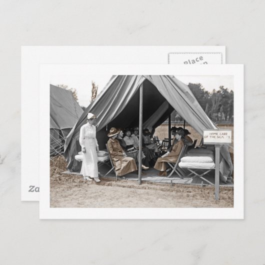 第一次世界大戦の看護婦訓練生 ポストカード (正面/裏面)