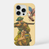 第一次世界大戦アメリカ兵ポスターアート iPhoneケース (裏面)