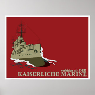 第一次世界大戦ドイツプロパガンダポスター(カスタム) ポスター