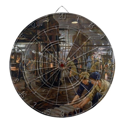 第一次世界大戦1918年　弾薬工場で働く女性たち ダーツボード (正面)