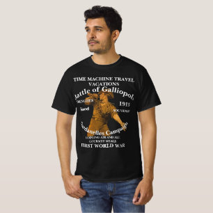第一次世界大戦 ガリポリ ダーダネルス タイムマシン Tシャツ