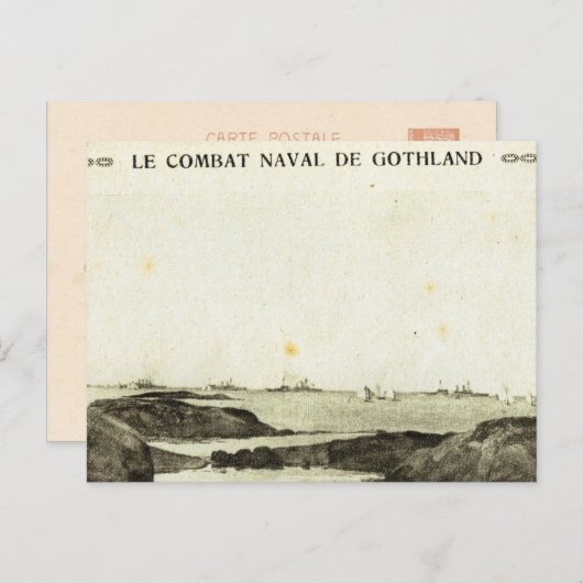 第一次世界大戦、ジャットランドの戦い ポストカード (正面/裏面)