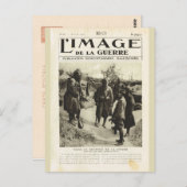 第一次世界大戦、ソムの兵士 ポストカード (正面/裏面)