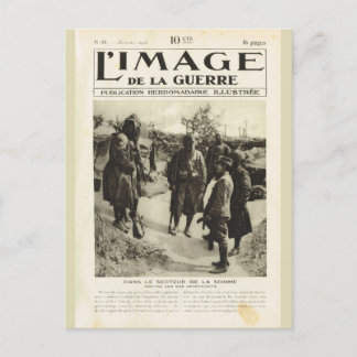 第一次世界大戦、ソムの兵士 ポストカード