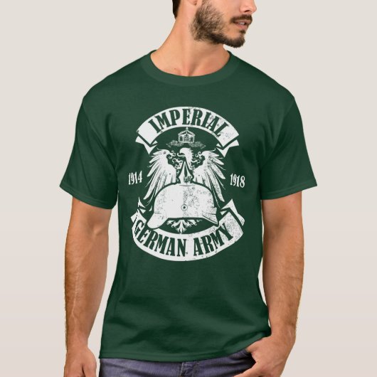 第一次世界大戦 ドイツ軍 帝国ドイツ軍 1914 1918 面白い Tシャツ (正面)