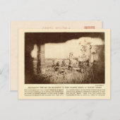 第一次世界大戦、フランス、木々は敵の塹壕をマーク ポストカード (正面/裏面)