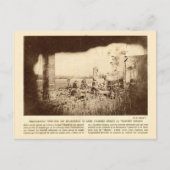 第一次世界大戦、フランス、木々は敵の塹壕をマーク ポストカード (正面)