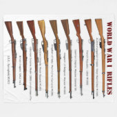 第一次世界大戦 フリースブランケット (正面(横))