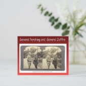 第一次世界大戦、ペルシン将軍、ジョヴル将軍 ポストカード (スタンド正面)