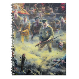 第一次世界大戦 ロシア 死者の突撃の絵画 ノートブック