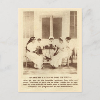 第一次世界大戦、兵士のための編み物 ポストカード