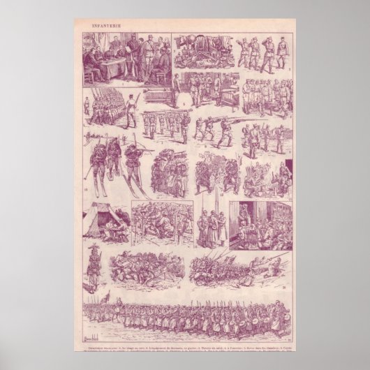 第一次世界大戦、歩兵 ポスター (正面)