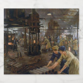 第一次世界大戦 1918年 女性が軍需工場で働く スパークリングワインラベル (シングルラベル)