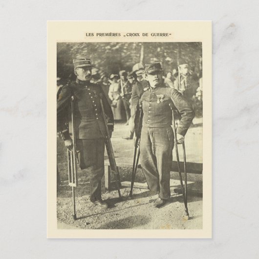 第一次世界大 戦「クロワ・デュ・ゲラー」 ポストカード (正面)