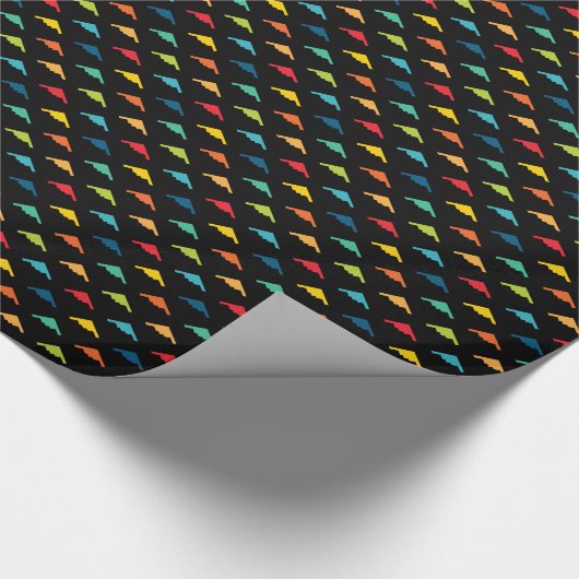 第一次着色されたB-2精神の隠しだての爆撃機パターン ラッピングペーパー (角)