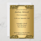 第一次聖体拝領 招待状 (裏面)