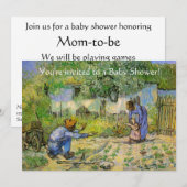 『第一歩』（フィンセント・ファン・ゴッホによるミレー） 招待状 (正面/裏面)