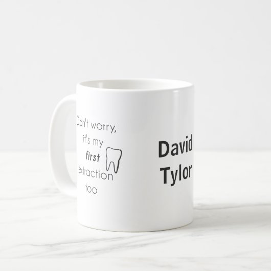 第一歯抜歯! コーヒーマグカップ (正面左)