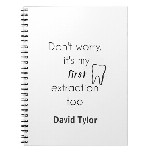 第一歯抜歯！ ノートブック (正面)