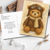 第一独シンプル自の航空パーソナライズされた機 ポストカード