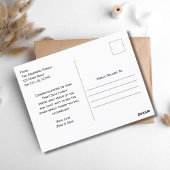 第一独シンプル自の航空パーソナライズされた機 ポストカード