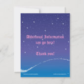 第一王女の誕生日のパーティの招待状 招待状 (裏面)