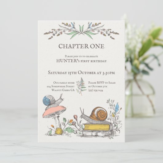 第一章ベビーがカタツムリの森を一周 招待状 (スタンド正面)