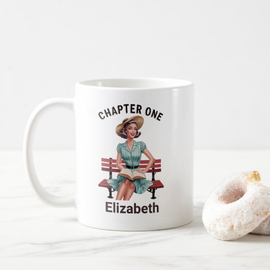 第一章図書愛好家引用文 コーヒーマグカップ (ドーナツ)