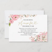 第一章帳簿の新ブライダルシャワーレシピ請求 招待状 (正面)