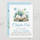 第一章青本少年1歳 招待状 (正面/裏面)