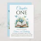 第一章青色少年第一誕生日 招待状 (正面/裏面)