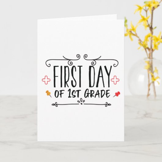 第一級の初日 カード (黄色い花)