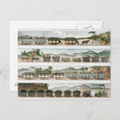 第一線の旅客フランスの及び貨物 ポストカード (正面/裏面)