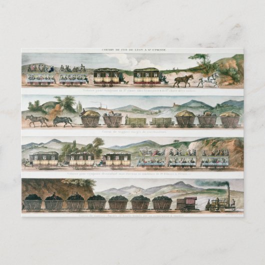 第一線の旅客フランスの及び貨物 ポストカード (正面)