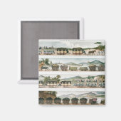 第一線の旅客フランスの及び貨物 マグネット (正面/裏面)