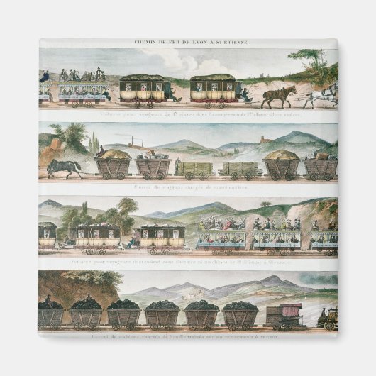 第一線の旅客フランスの及び貨物 マグネット (正面)