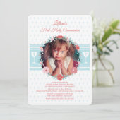 第一聖体リース写真 招待状 (スタンド正面)