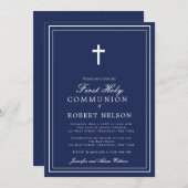第一聖体交エレガントクラシック十字架 招待状 (正面/裏面)