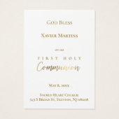 第一聖体塵の青い葉カード (裏面)