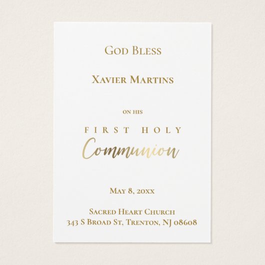 第一聖体塵の青い葉カード (裏面)