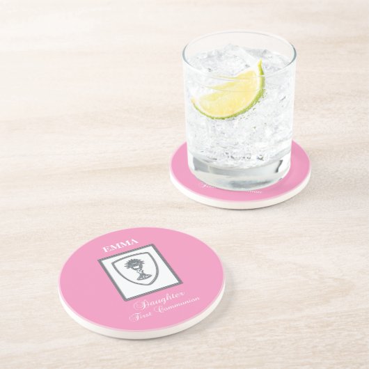 第一聖体拝領の娘様 銀の聖杯 コースター (側面)