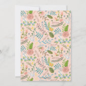 第一聖体花柄 |招待状 招待状 (裏面)